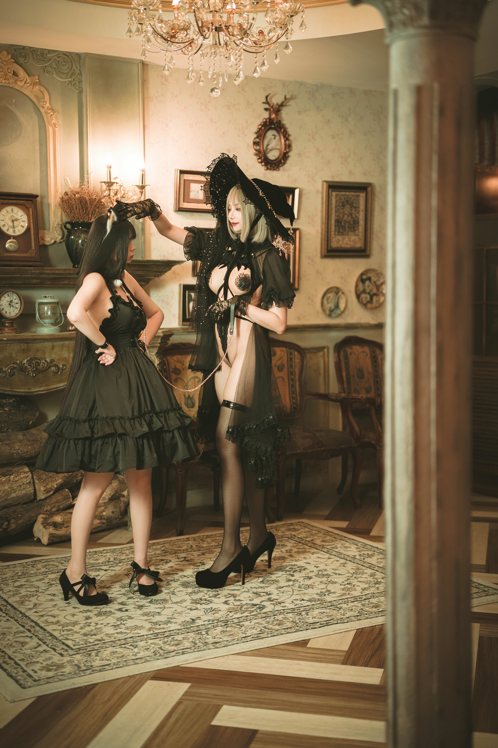 图片[1]-落落Raku – NO.011 魔女と黑猫[57P]-XikXak